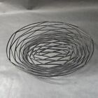 Metal Wire Food Serving Basket Bird Nest Oval Restaurant Bread Fries 9  Long