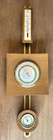 Mcm Taylor  Barometer    Thermometer  Stormoguide Wall Weather Guide Wood  brass
