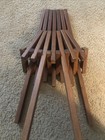 Rare Vintage Mid Century Danish Modern Slat Folding Chair Child