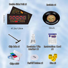 Roulette Wheel And Craps Set With Large Double Sided Felt  10 Inch Roulette