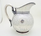 Estate Tiffany   Co  Sterling Silver 5  Tall Creamer Milk Pitcher Monogrammed