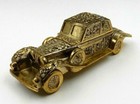 Vintage Heavyweight Solid Brass Trinket Music Box 1942 Packard Convertible