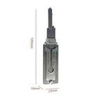 Key Decoder 2 In 1 Portable Lock Picking Set Hook And Pickup Tool Kit Ergonomic