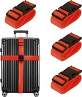 Luggage Straps For Suitcases Tsa Approved Travel Belt 8 Pack By Red