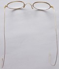 Antique Round Wire Rim Eyeglasses Cable Temple Gold Filled Vtg Spectacles Case