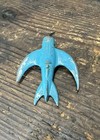 Rare 1920-30   s Lincoln White Metal Slush Mold Bat Plane Swallow Tail Design Toy