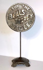 Antique Metal Sign Advertising Shoes   buy The Beals   Torrey Shoes 