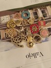 Lot Of 16 Versace  Loewe Dior Gucci  Cc  Gold  Tone Zipper Pull  Charm 