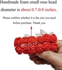 144 Pack Burgundy Mini Foam Roses Fake Lace Pe Flower Wedding Hair Craft Diy