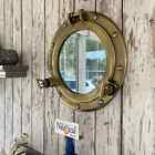 17   Inch Golden Antique Handmade Brass Porthole Ship Wall ship Decorative Gift