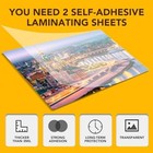 25 Pack Self Adhesive Laminating Sheets  9 X 12 Inch  Clear Sticker Laminate She