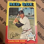 Lot 4 Vintage Carlton Fisk Baseball Cards 1973 1974 1975 Topps 1980 Kelloggs