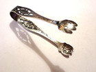 Vtg Web Silver Claw Pierced Handles Sugar Tongs Sterling Pickles Relish 3-3 8 