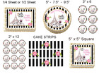 Paris Eiffel Tower France Party Image Edible Cake Topper