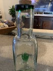 Casta Mouth Blown Tequila Bottle Glass Agave Plant Inside Heavy Thick Large Cork
