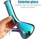 8 Inch Heavy Glass Bongs Percolator Water Pipe Hookah Rainbow Color Bong Usa