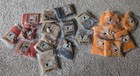 Caron Rya Rug Yarn Grey Charcoal Rust Sand Peach Latch Hook Usa Made Lot 21 Vtg