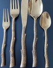 Vance Kitira Adirondack Twig Flatware 5 Piece Place Setting Bronzeware