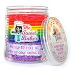 The Sweet Baker   Professional Jumbo Silicone Baking Cups   Jumbo  Rainbow
