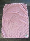 Carter s Baby Blanket  always Happy  Girl Soft Plush Diamond Design Pink Trim