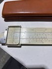 Clean Keuffel   Esser 4080-3 Slide Rule W  Leather Case Vintage Usa Made Tool