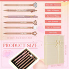 6 Pcs Fancy Pens For Women Crystal Diamond Pen For Journaling Pretty Glitter Bal