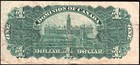 Dominion Of Canada 1911  1 One Dollar Banknote Boville 457239k Green Line