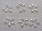 1000 White Teardrop Half Pearl Bead Flat Back Gem 4x6mm Scrapbook Flatback Beads