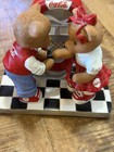 Coca-cola Soda Shop Collection Bear Figurines Lot Of 4  0255 0532 0385 0960b
