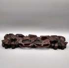 Vintage Hand Carved Wood Panel Stand Display Suiseki Or Figure Stand Oriental
