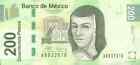 Mexico 200 Peso Mexican Currency Note Doscientos Pesos Asbaje Mxn Banknote Money