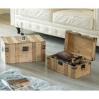 Natural Wooden Style Trunk With Handles