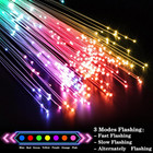 Turnmeon 30 Pcs Colorful Glow Fiber Wands  Halloween Glow Sticks Party Pack