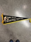 Vintage 50s 60s Iowa State Basketball Tournament Souvenir Pennant Black Felt  