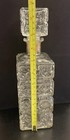 Liquor whiskey Decanter  Vintage Glass crystal Bottle With Matching Stopper Top 