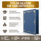 50 Pack Premium Blue Certificate Holders 8 5 X 11 Inch Heavyweight 300gsm
