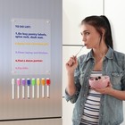 Acrylic Magnetic Dry Erase Board For Fridge Clear Whiteboard For Refrigerator