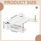 2 Pack Wall Mount Plate Display Holder Clear Acrylic Plate Rack With Nail Adj   