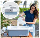 Mighty Sink Portable Sink  Patented Wash Station With Electronic Faucet   2 G   