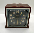 Vtg 1940 s Art Deco Telechron Electric Clock With Alarm Bakelite 7h101  read 