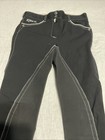 Kyra K Equestrian Riding Pants With Knee Patch Breeches Size 38  30w X 27l  Blk