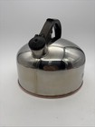 Vintage Paul Revere Ware Copper Bottom Whistling Tea Kettle 2 Quart J 94-c Korea
