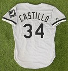 1996 Game Worn Used Tony Castillo Chicago White Sox Road Gray Vintage Mlb Jersey