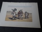 Antique Litho American Indian Print   sayatasha And Hututu And Two Yamuhakto 