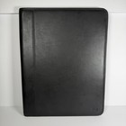 Coach Black Leather Folder Organizer Planner Notepad Portfolio