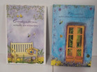 Journals 2 Lot Notebook Set Printed Lines Ruled Diary Books Gail Marie