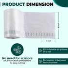 4x8 Air Pillows Inflatable 330 Count Void Fill Package Dunnage - Includes Pump