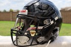 Precision Football Helmet Visor Clips - Chrome Gold