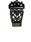 Vintage Cast Iron Wall Mount Hanging Match Box Black Holder Decorative 7   