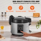 Commercial Rice Cooker 70cup Cooked Non-stick Pot 15l Keep Warm Restaurant